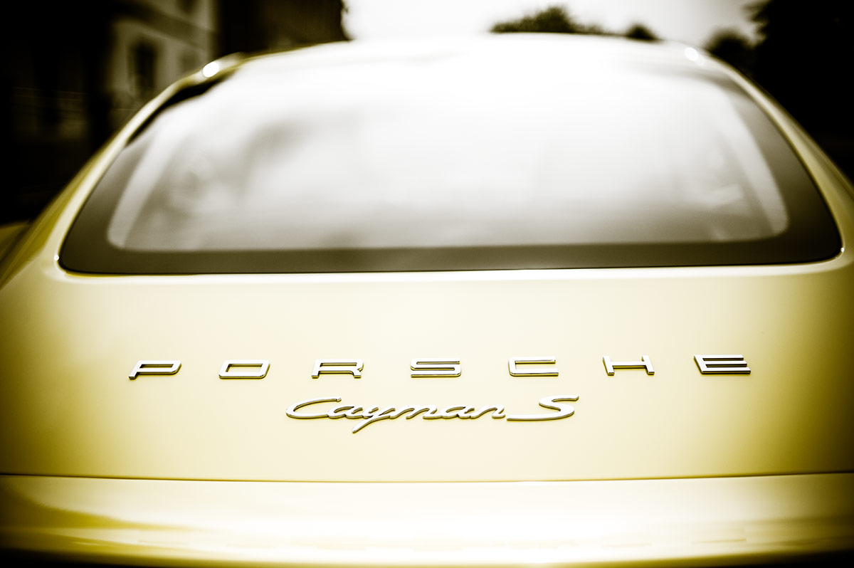 Porsche Cayman on location