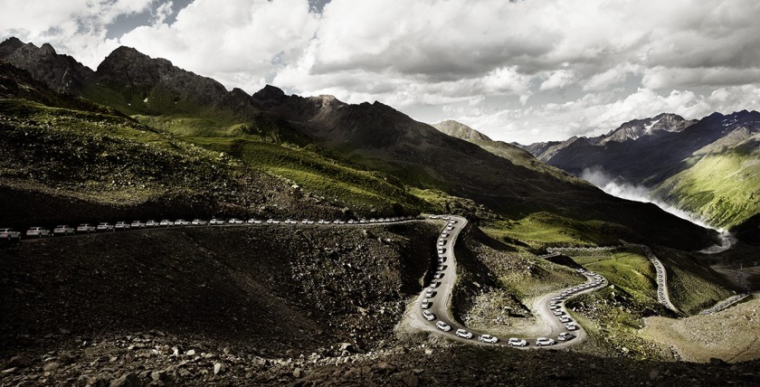 "Porscheparade" in den Alpen – CGI-Projekt